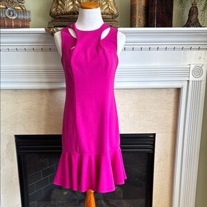 Elegant Pink Sleeveless Dress